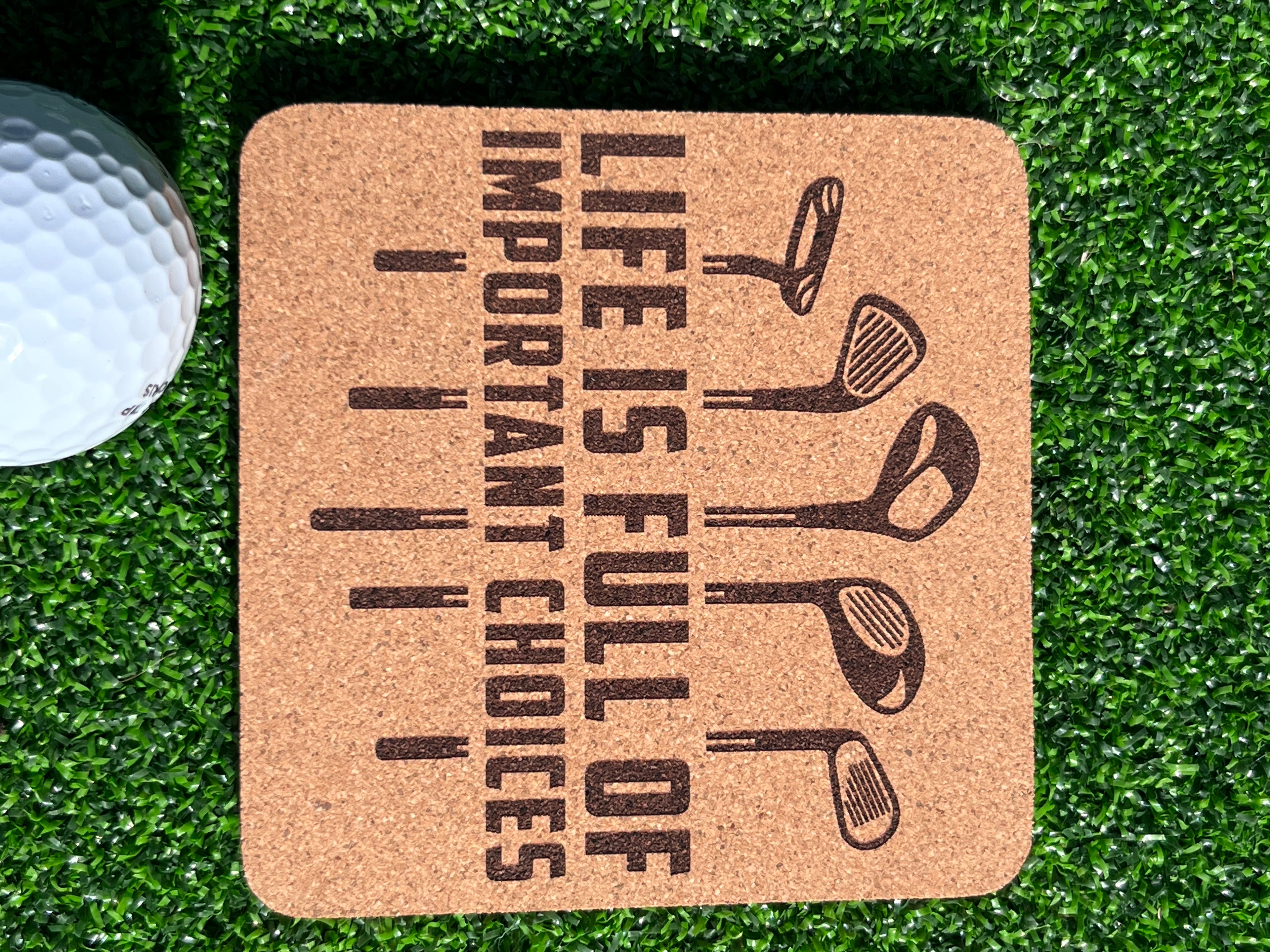TI craft fair - cork coaster