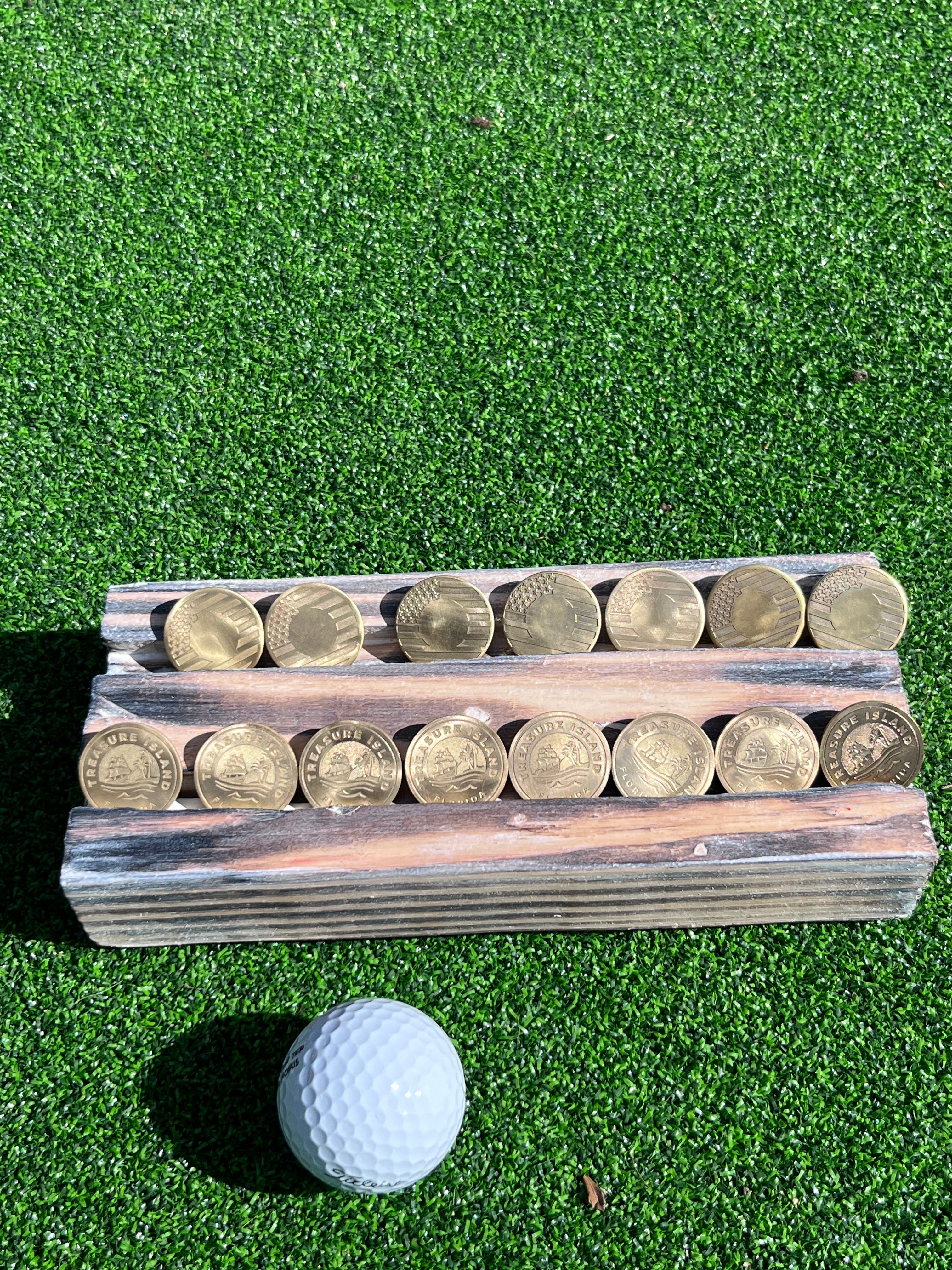 TI craft fair - Flag small brass markers