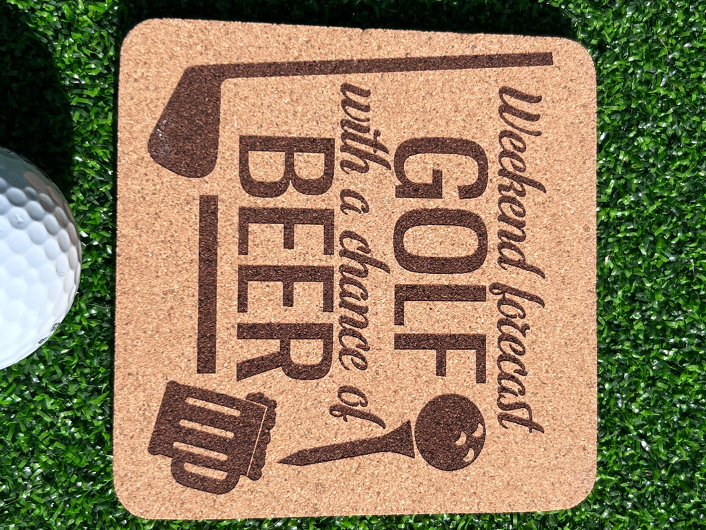 TI craft fair - cork coaster
