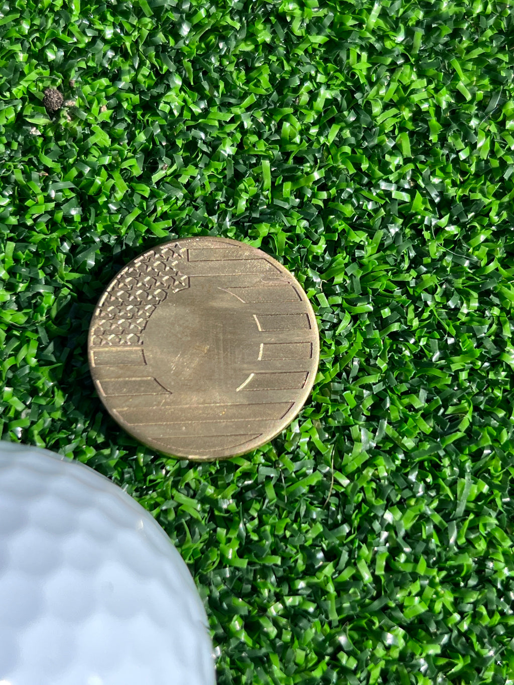 TI craft fair - Flag small brass markers