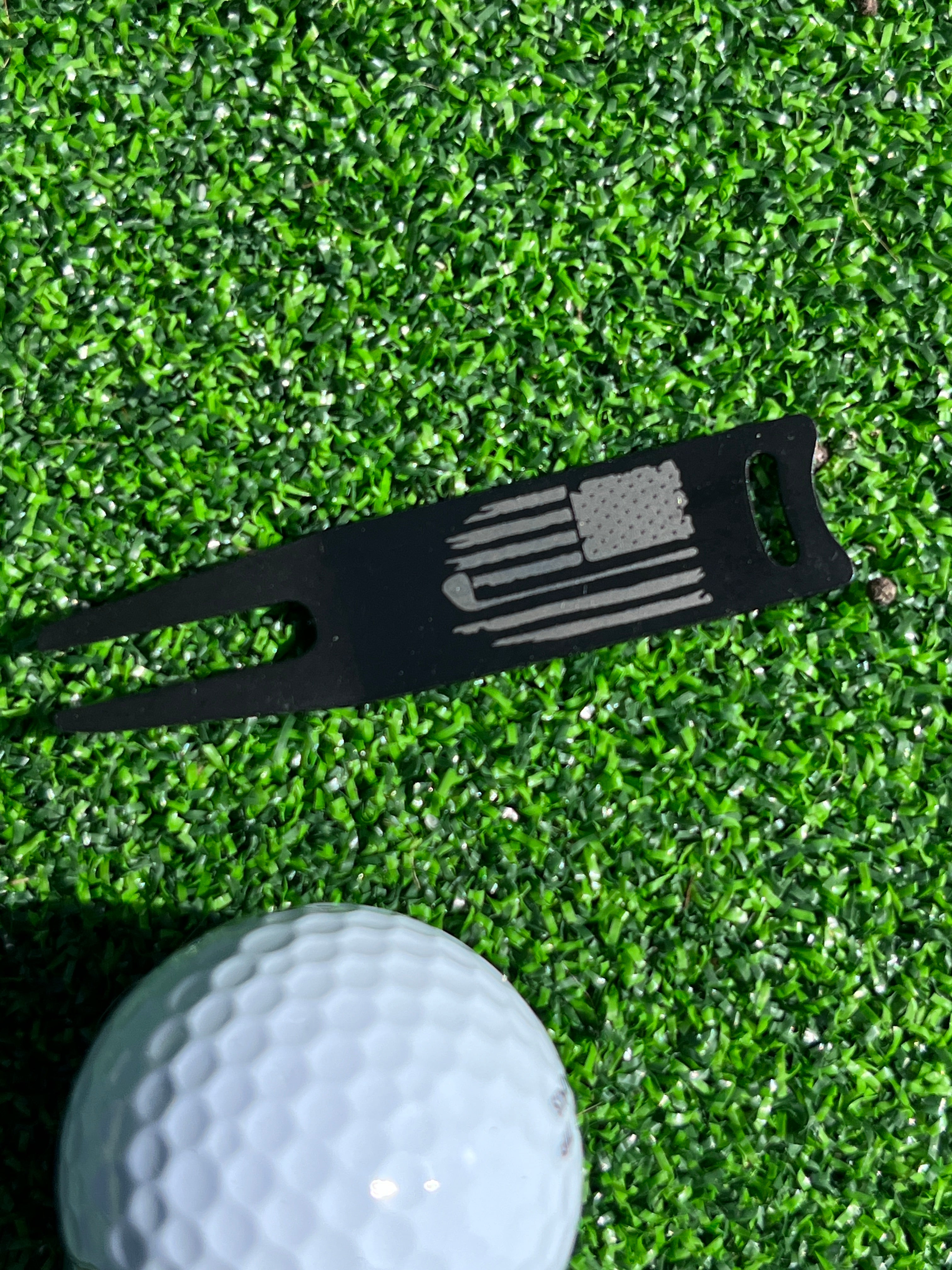TI craft fair - black metal divot tool