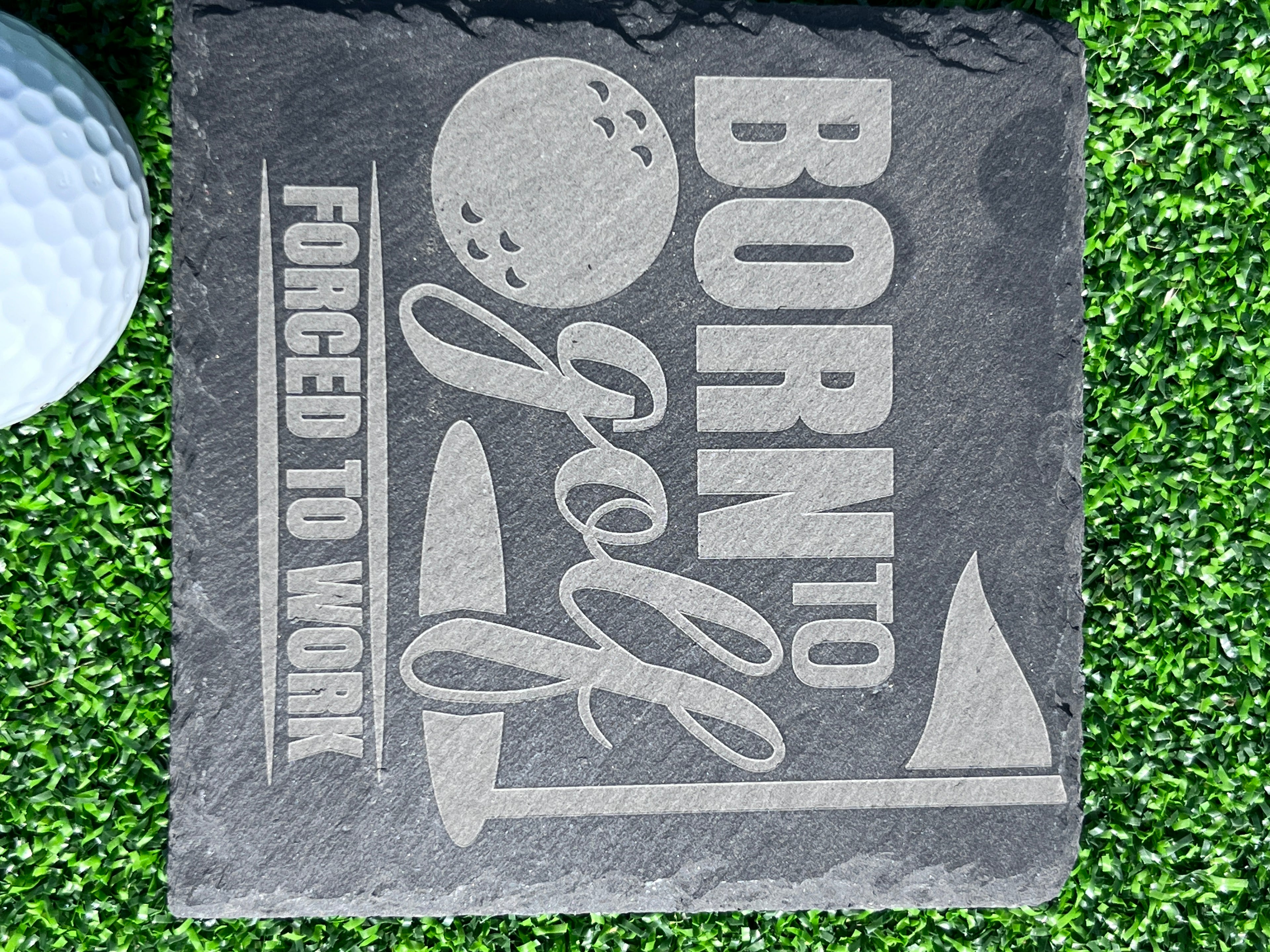 TI craft fair - Slate coaster