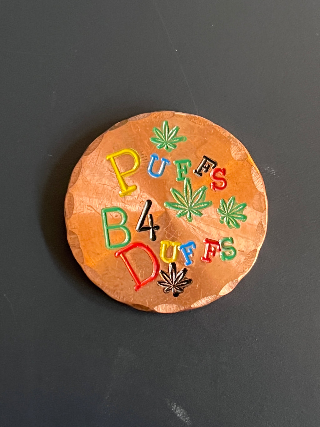 1.25" copper ball marker - custom made to your design