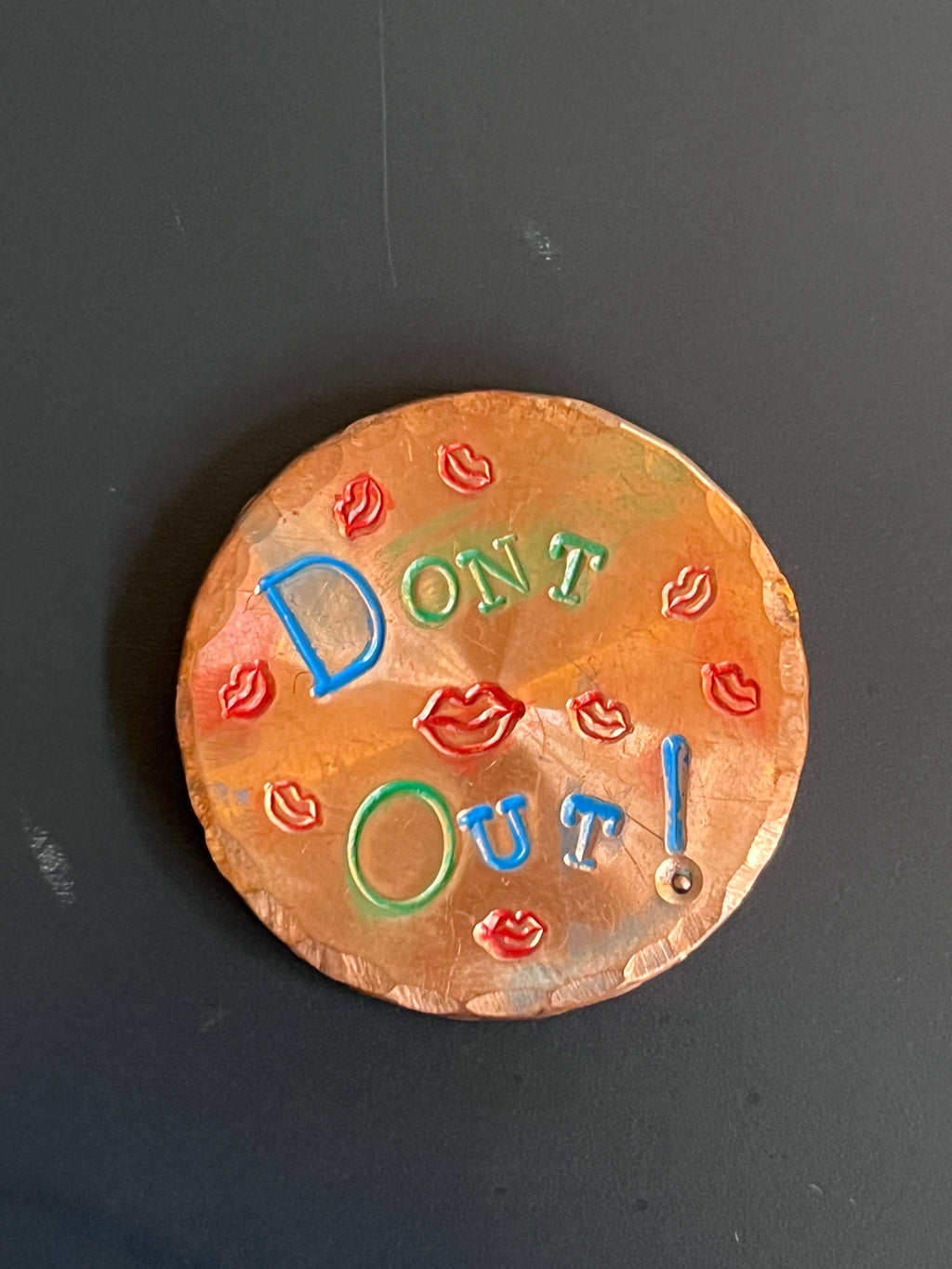 1.25" copper ball marker - custom made to your design