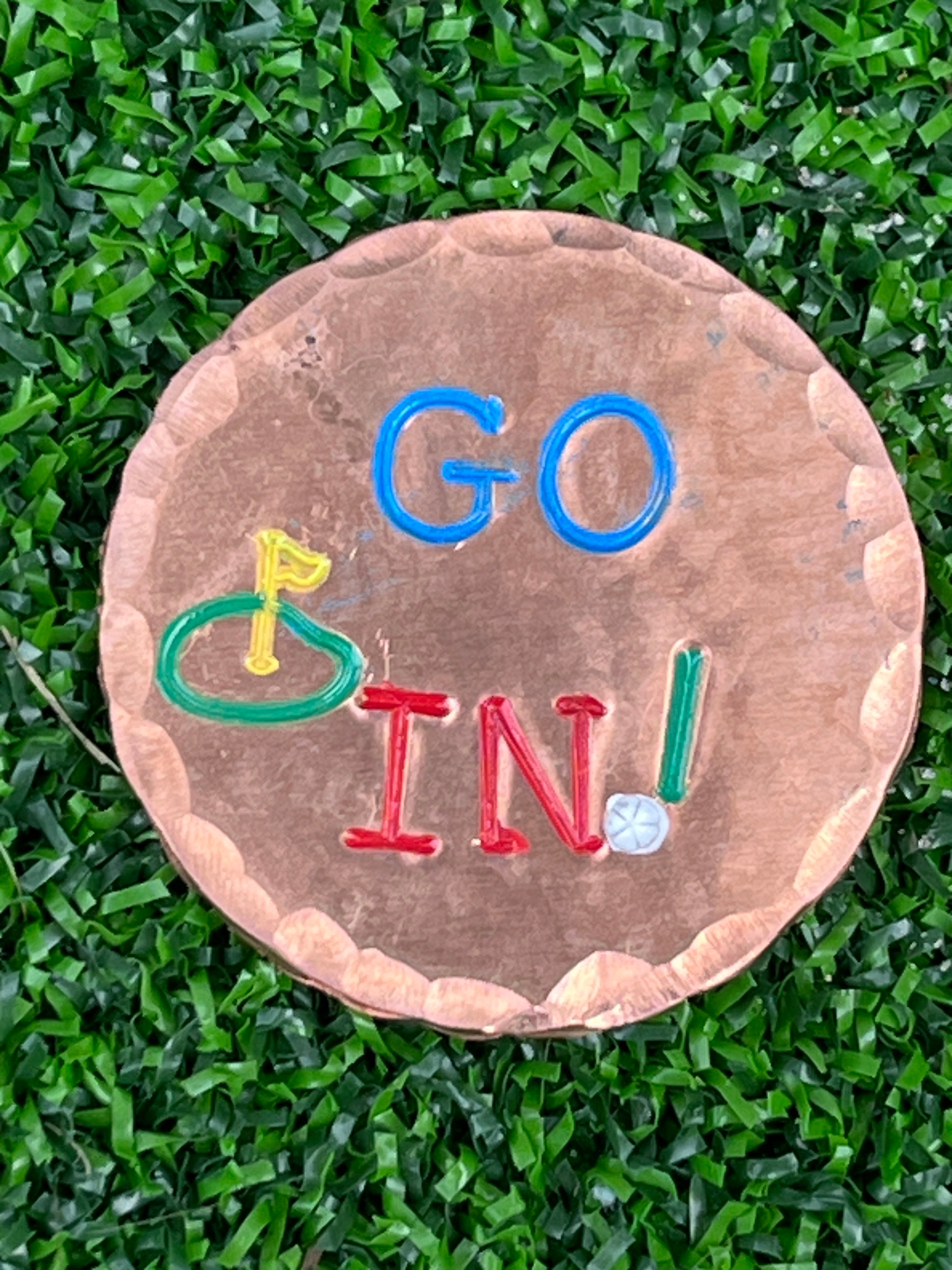 Go In! ball all copper ball marker